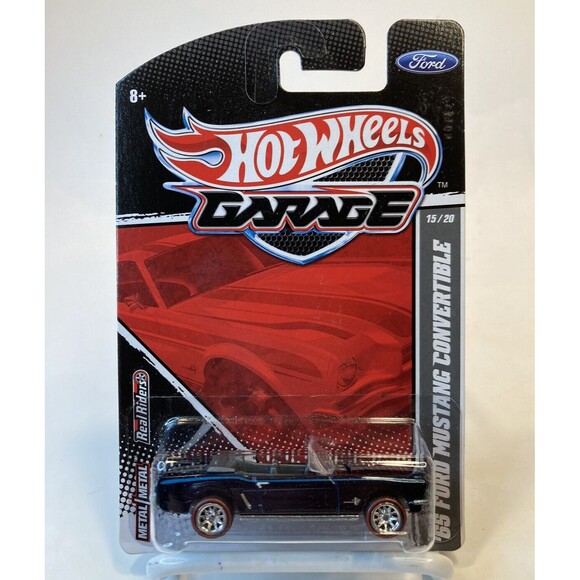 Hot Wheels Garage '65 Ford Mustang Convertible #15 of 20 Real Riders MOC 2010 - Picture 1 of 4